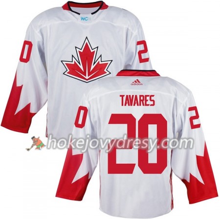 Pánské Hokejový Dres Kanada John Tavares 20 Světový pohár v ledním hokeji 2016 Bílá